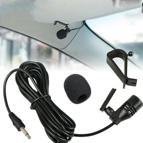3.5mm Car Audio Microphone, With Clip, Mini Stereo Wire Microphone, Radio, And Car Microphone, Professional Long Externa O1O1