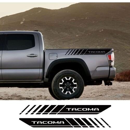 For Toyota Tacoma Pickup Rear Trunk Side Decals Car Stickers Truck Graphic Vinyl Custom Decor Cover Auto Tuning Accessories