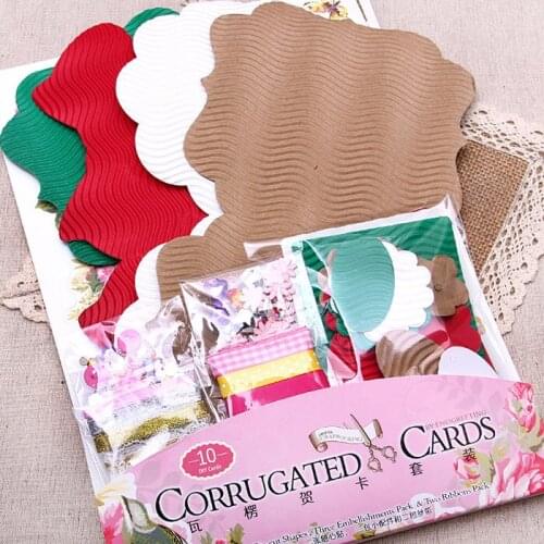 ENO Greeting DIY Corrugated Papers Craft Scrapbooking Card Butterfly Corrugated Papers