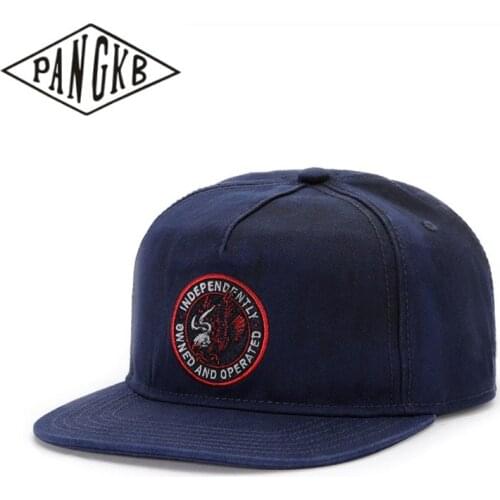 PANGKB Brand INDEPENDENTLY CAP Autumn winter navy blue snapback hat adult hip hop headwear outdoor casual sun baseball cap