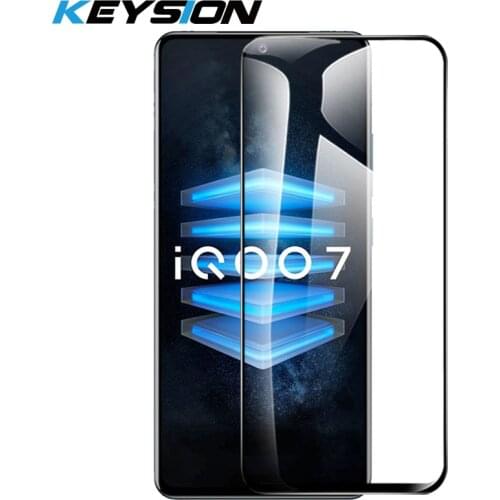 KEYSION Tempered Glass for IQOO 7 5G U3X U1X U3 Z3 Z1X HD Transparent Full Screen Protector Film for VIVO IQOO 5 5 Pro Neo 5 3