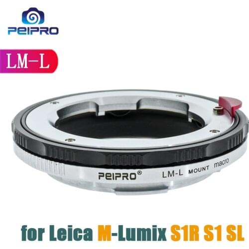 PEIPRO LM-L Marco Camera Lens Adapter Ring For Leica M Mount Lens To Lumix S1R S1 SL Camera