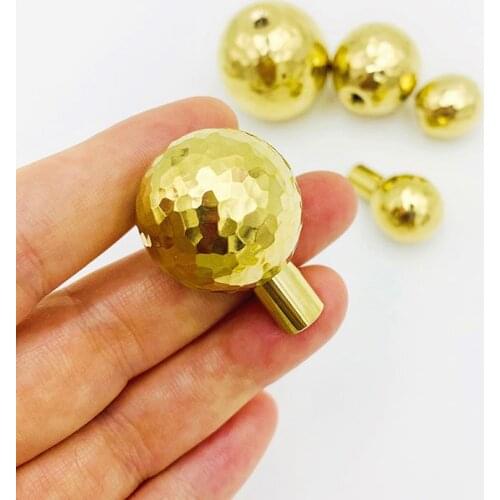 Hammered Brass Cabinet Handles Drawer Knobs Ball Handle for Wardrobe Cupboard Knob Nordic Furniture Accessory Hardware