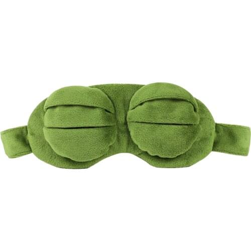 Sleep Mask Eye Covers Frog Blindfold Nights Sleep, Travel And Nap, 3D Animal