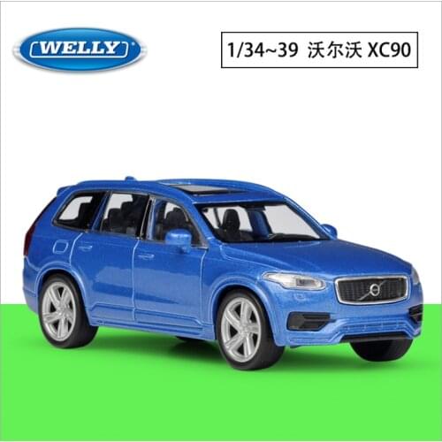 Welly1: 36volvo XC90 simulation alloy car model return force car toy childrens new year Christmas birthday gift