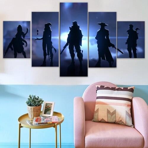 Home Decor Modular Canvas Picture 5 Valorant Game Heroes a living room Poster Home wall Canvas Painting Wholesale