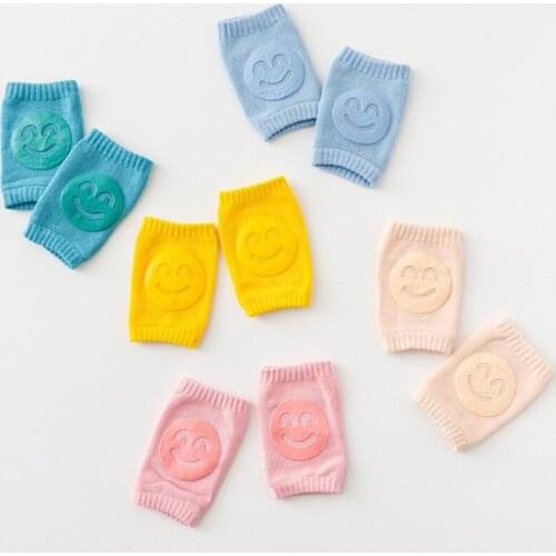 Leg Warmer Girls Boys Kids Non Slip Crawling Elbow Infants Toddlers Baby Accessories Smile Knee Pads Protector Safety Kneepad