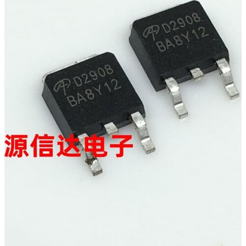 New and original AOD2908 D2908 53A 100V TO-252 MOS tube imported from stock