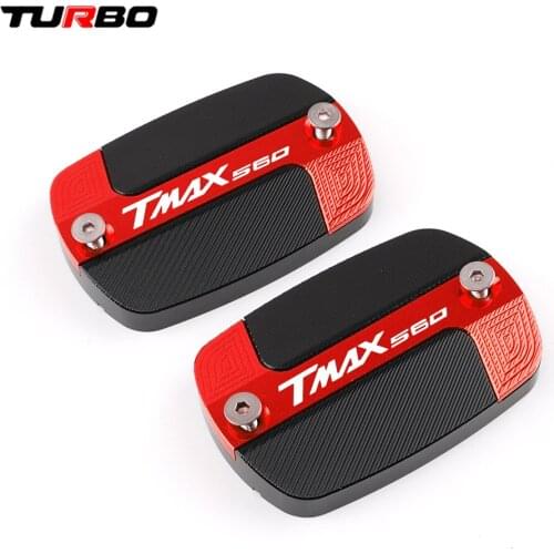 New Arrival With LOGO TMAX560 Aluminum front brake fluid reservoir cap cover For Yamaha TMAX560 TMAX 560 2020 2021