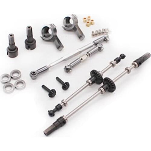 Upgrade Metal Gear Bridge Axle for WPL B1 B-1 B14 B-14 B24 B-24 C14 C-14 C24 C-24 RC Car Spare Parts Metal Front Rear Axle Gear