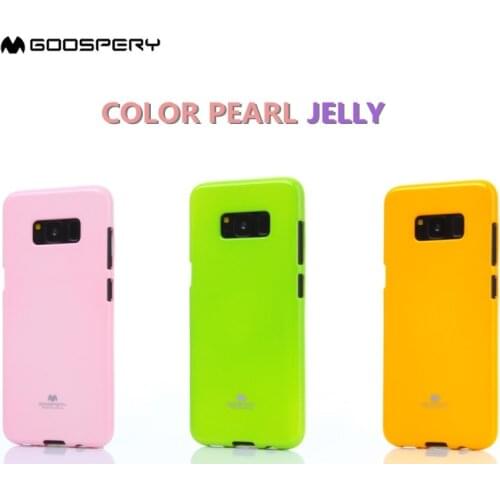 Original Mercury Goospery Color Pearl Jelly Flexible TPU Soft Case For Samsung Galaxy S6 S7 Edge S8 S9 S10 Plus S10e S10-5G