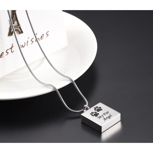 2017 Newest Design Free Engraving Stainless Steel Cremation Keepsake Jewelry Memorial Urn for Ashes Jewelry For Pet/Human Ashes