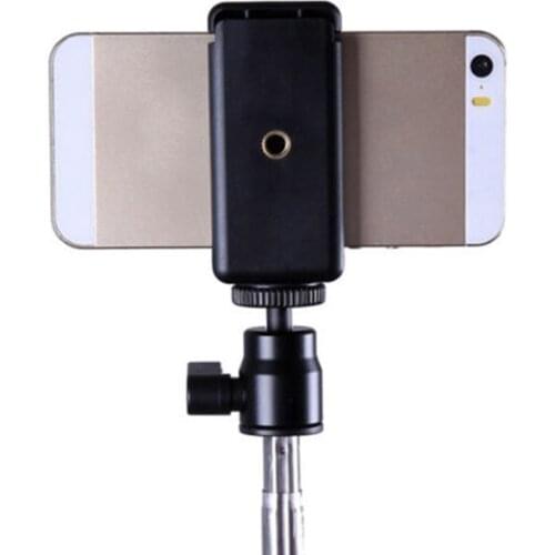 Durable Mobile Phone Clip Adapter Universal For Tripod Monopod Holder Clamp Bracket Stand Holder Mount Black