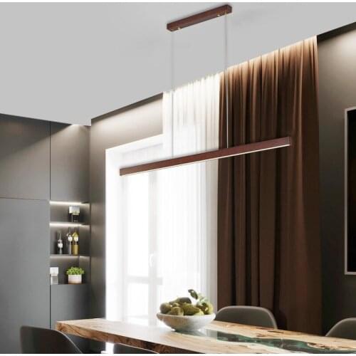 Simple LED Wood Pendant Lights for Home Dining Design Room Hotel Office Kitchen Hanging Light Indoor Living Room Light Fixtures