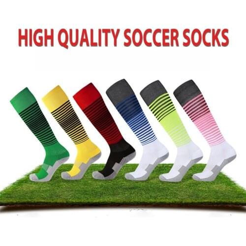 Multicolor Soccer Socks Professional Football Socks Thick Knee High Training Long Stocking Skiing Warm Sports Socks Adult