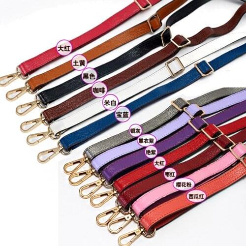 130*1.8cm Adjustable Genuine Leather Bag Strap Replacement Women Shoulder Bag Belt Straps for Handbags Accessories Parts KZ9009