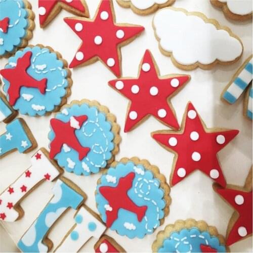 Airplane Wings Silhouette Fondant Decorated Cookie Cutter Cupcake Top 3D Printed Food Grade Custom Made