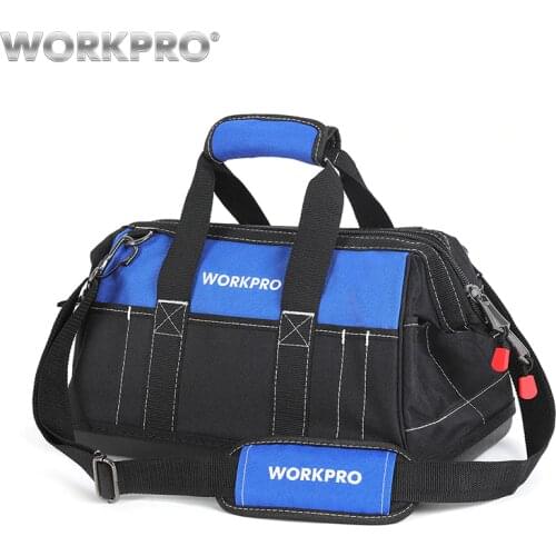 WORKPRO New Tool Bags 16" Waterproof Travel Bags Men Crossbody Bag Tool Storage Bags with Waterproof Base