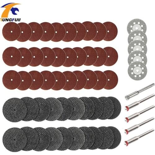 Tungfull Accessories 60Pcs Diamond Cutting Disc Woodworking For Dremel Mini Drills Grinding Circular Saw Blade Metalworking