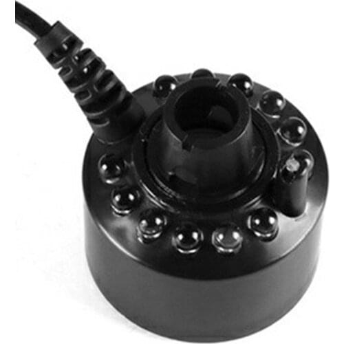 12 Leds Ultrasonic Mist Maker Fogger Water Fountain Pond Fog Machine Atomizer Air Humidifier EU/US/UK Plug fog fountain