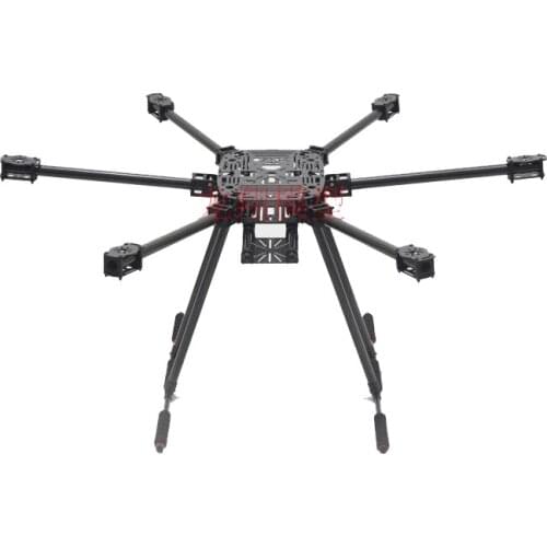 ZD850 Full Carbon Fiber ZD 850 Hexa-Rotor Frame Foldable Arm Hexacopter Frame Kit with Unflodable Landing Gear for FPV