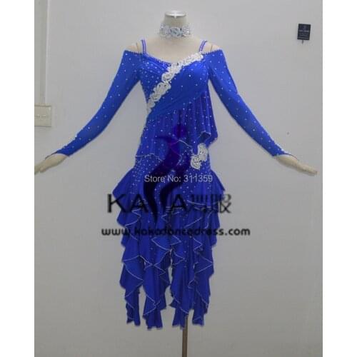 Hot Sales!KAKA-L140227,Women Latin Dance Wear,Fringe Salsa Dress Tango Samba Rumba Chacha Dress,Latin Dance Dress For sale