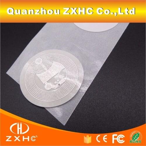 10PCS/LOT) 25mm Ntag216 White NFC Stickers Tag Protocol ISO14443A 888 Bytes For Samsung Galaxy/Sony and All NFC Phones
