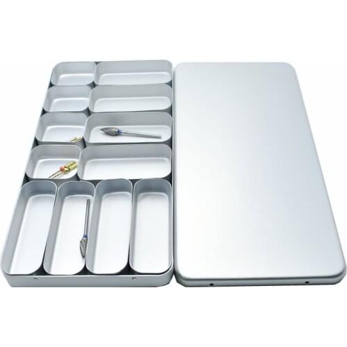 12 Racks Dental Sterilizer Case for Bur H /K Files Holder Block Supplies Box Disinfection Endo Box