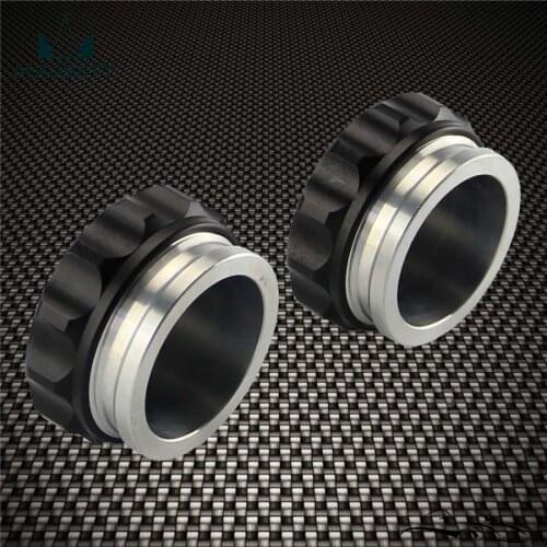 2Pcs 2" 50.8mm Aluminium Weld On Filler Neck And Cap Oil, Fuel, Water Tank