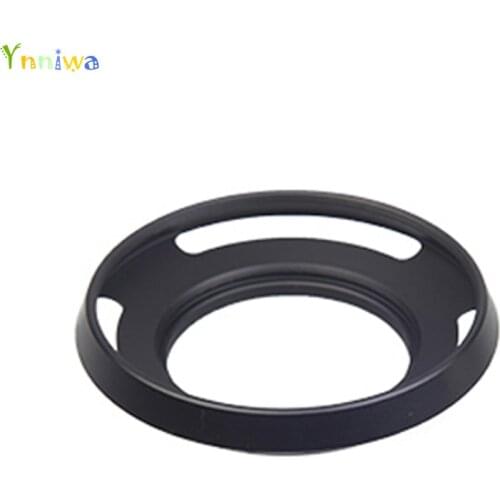 40.5mm Black Vented Curved Metal camera lens Hood for S&ny camera