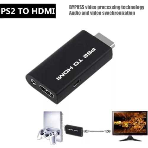 HDV-G300 PS2 to HDMI-compatible 480i480p/576i Audio Video Converter Adapter with 3.5mm Audio Output Support All PS2 Display Mode