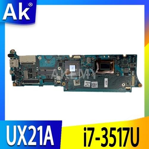 AK UX21A I7-3517 CPU 4GB RAM mainboard REV 2.0 For Asus UX21 UX21A Laptop motherboard 100% Tested Working
