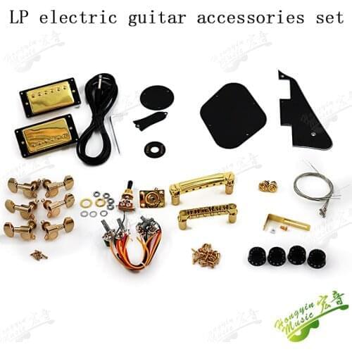 LP electric guitar accessories complete set of string button bridge string button cap tail nail pickup front and rear cover iron