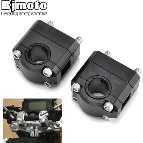 CNC Aluminum 22mm 28mm Motorcycle Bar Clamps Handlebar Risers Adapter For Yamaha Kawasaki For Honda Ducati Handle bar Clamp