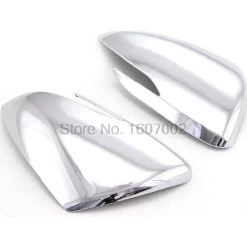 For Hyundai Verna 2016 2017 Chrome 2pcs Car A Pillar Side Rearview Mirror Cover Trim Protector Exterior Accessories