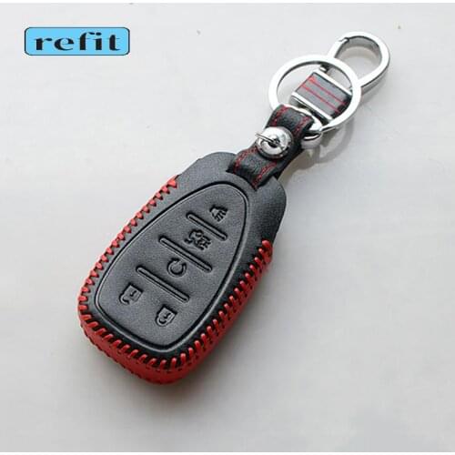 Car key case free hand-sewn key cover anti-drop cover For 16-20 Chevrolet Camaro Car Accessories