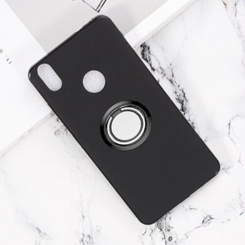 For BQ Aquaris X Pro 5.2" AquarisX XPro Back Ring Holder Bracket Phone Case Smartphone TPU Soft Silicone Cover
