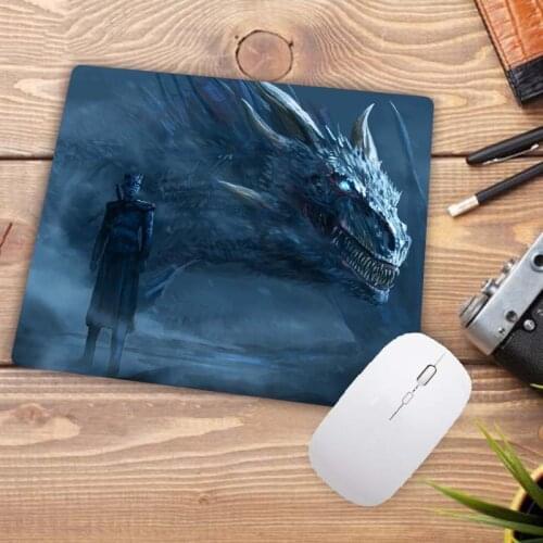 Tronos Game A Piece Of Ice Cream And Rubber Flame For Mouse Pad Laptop Mousepad Gaming Mat, 18x22cm