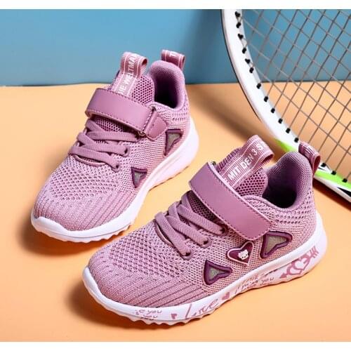 2021 Girls Casual Shoes Light Mesh Sneakers Kids Summer Children Fashion Tenis Cute Sport Cartoon Kids Running Shoes Footwear