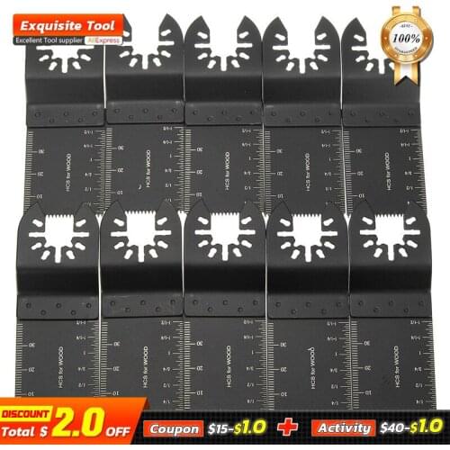 10Pcs reciprocating saw blades High Carbon Steel Saw Cut Blade 34mm For Fein for Bosch for Oscillating Multi Tool High Quality