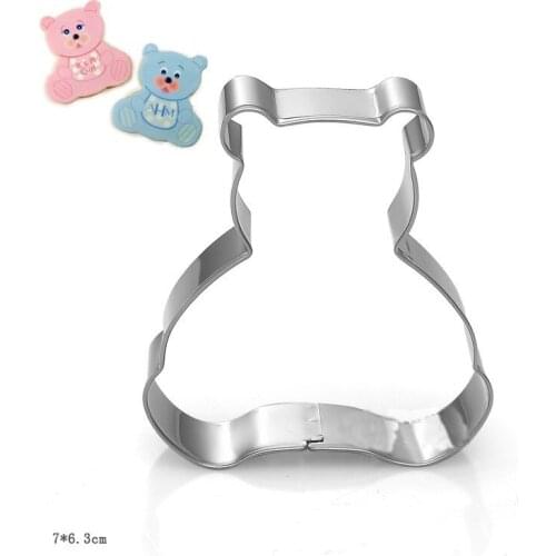 Bear Egg Biscuit Cookie Cutter Tools Stamp Mold Stainless Steel Cake Tools Kitchen Set Chinese New Year Gift