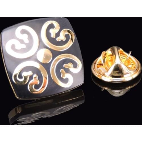 Mens Brooch new Enamel Jewelry Gold Brooch fashion mens and womens shirt hat scarf suit LAPEL BADGE PIN neckpin gift