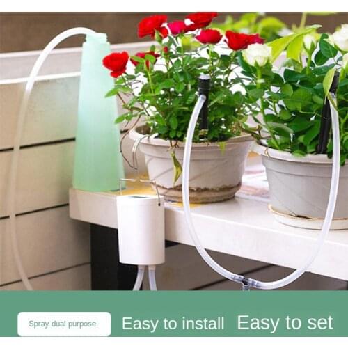 2/4 Head Garden Automatic Watering Pump Controller Succulent Drip Irrigation Tool Indoor Plants Drip Irrigation Device Water