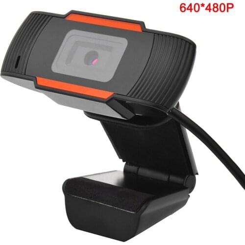 New Webcam with Microphone HD 480P Webcam Streaming Computer Web Camera USB Computer Camera for PC Laptop New PUO88