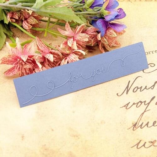 15*3CM love you plastic pine template craft card making paper card album wedding decoration Embossing folders