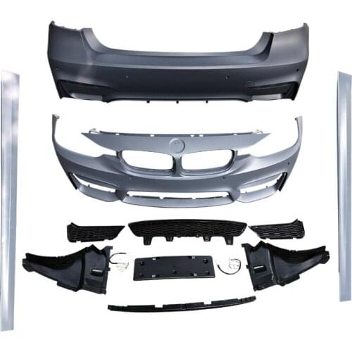 Suitable for 3 Bmw Series F30 F35 Modified M3 Large Enveloping Front Middle Net Rear Bar Side Skirt Leaf Plate An Kit