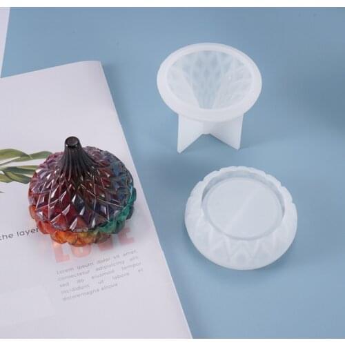 Tortoise Supply DIY Crystal Epoxy Mold Water Drop Storage Box Jewelry Storage Tank Swing Table Decoration Silicone Mold
