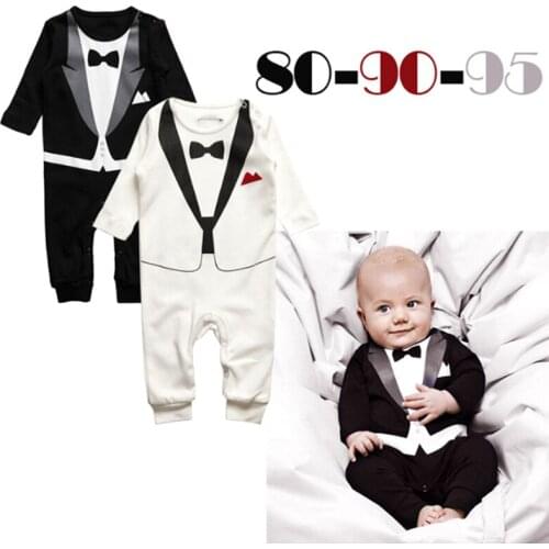 Clearance Sale Baby Boy Rompers Cotton Full Sleeve Gentleman Toddler Overalls Spring Autumn Infant Jumpsuit Newborn Boys Clothes