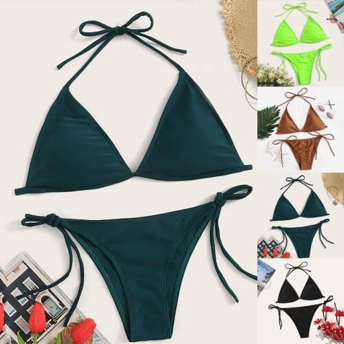 Sagace black, green, khaki split Bikini Swimsuit women sexy Brazilian push up bikini European and American taste