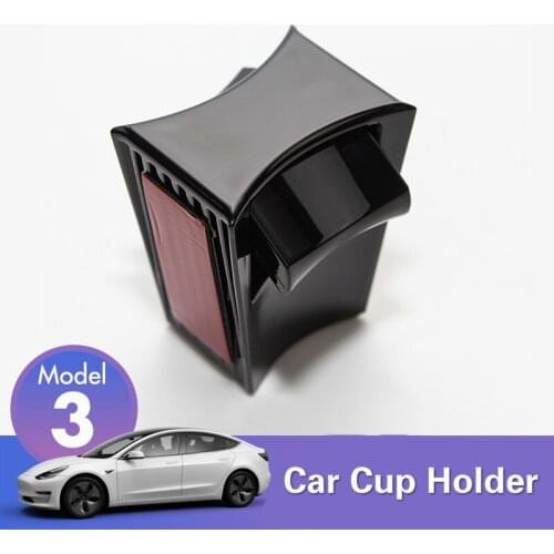 Water Cup Car Slot Slip Limit Clip For Tesla Model 3 Accessories Car Cup Holder Limiter Partition ABS Reduce Shaking -2020